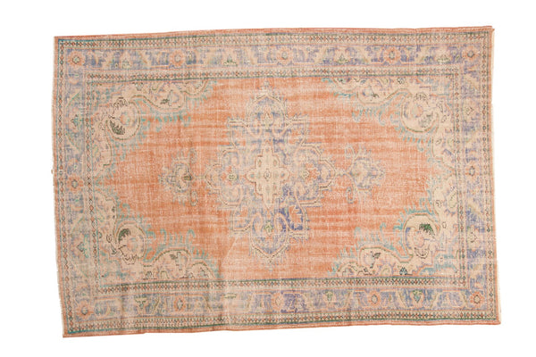 6'2" x 9'1" Vintage Distressed Oushak Carpet / Item 4904 image 1
