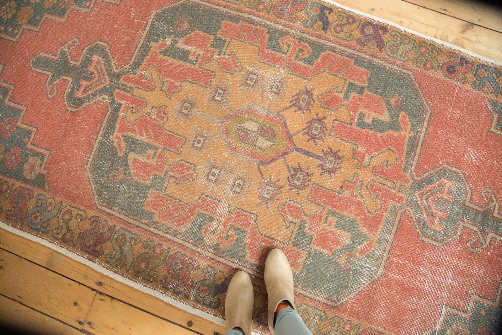 Vintage Oushak Rug Runner