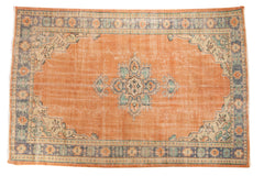 5.5x8.5 Vintage Distressed Oushak Carpet // ONH Item 4907