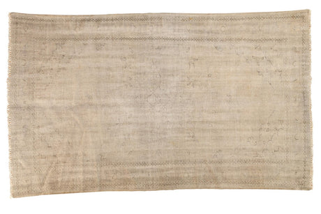 Vintage Distressed Oushak Carpet