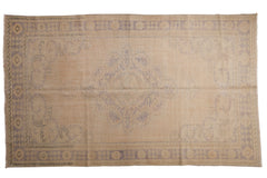 6x9.5 Vintage Distressed Oushak Carpet // ONH Item 4910