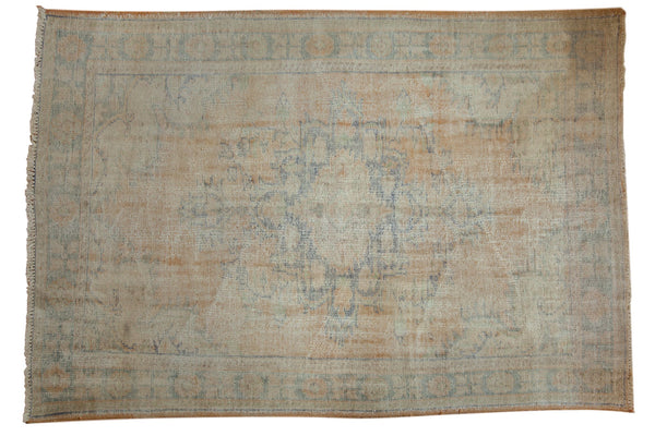 6x8.5 Vintage Distressed Oushak Carpet // ONH Item 4911