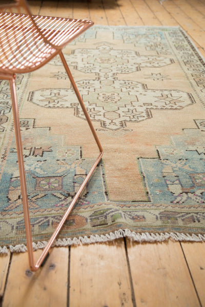 Vintage Distressed Oushak Rug
