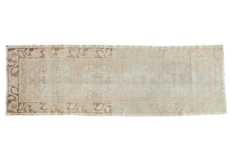 3' x 9'4" Vintage Distressed Oushak Rug Runner / Item 4918 image 1