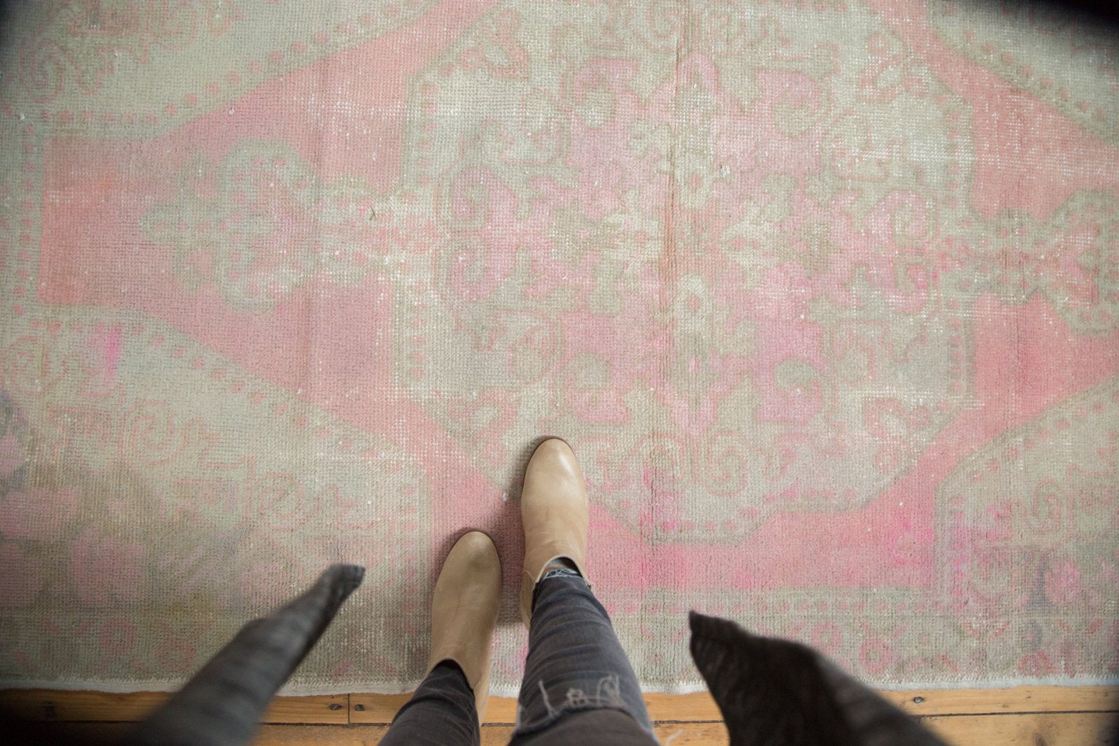 4.5x7 Vintage Distressed Oushak Rug // ONH Item 4919 Image 1