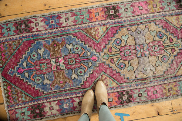 3x8 Vintage Distressed Oushak Rug Runner // ONH Item 4921 Image 2