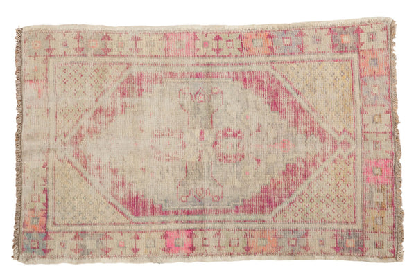 Vintage Distressed Oushak Rug