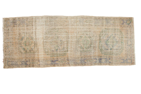 Vintage Distressed Oushak Rug Runner