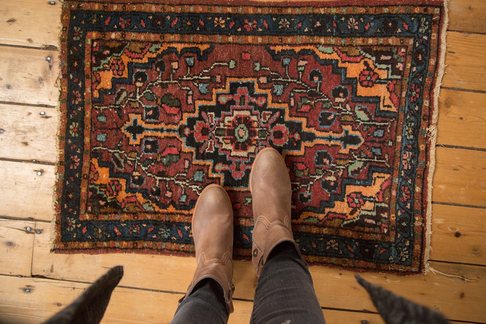 Vintage Bibikabad Rug Mat