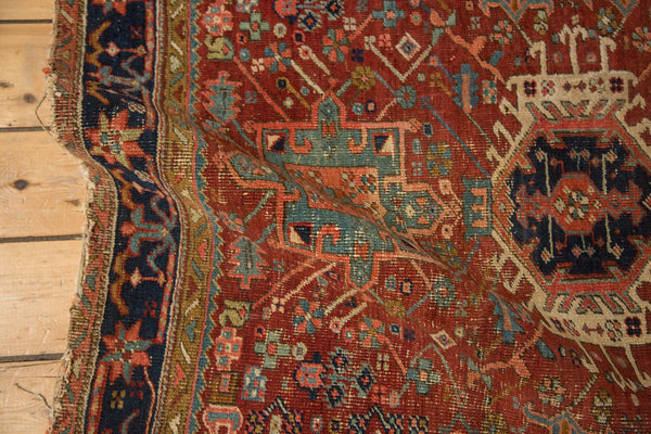 4x4.5 Antique Fine Karaja Square Rug // ONH Item 4932 Image 2