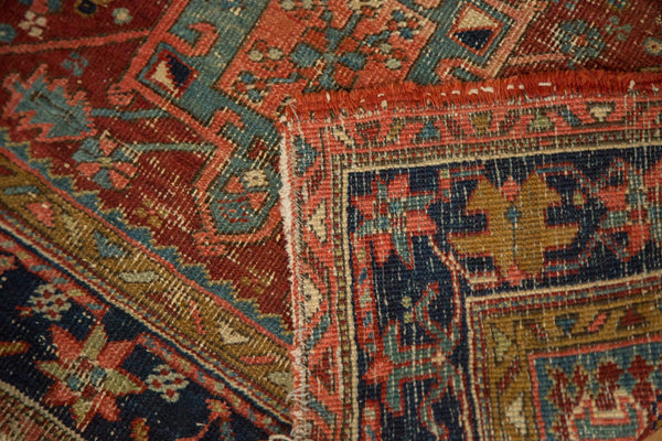 4x4.5 Antique Fine Karaja Square Rug // ONH Item 4932 Image 11