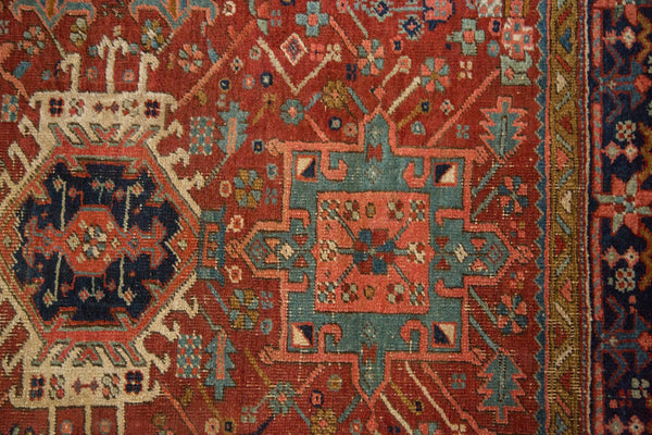 4x4.5 Antique Fine Karaja Square Rug // ONH Item 4932 Image 12