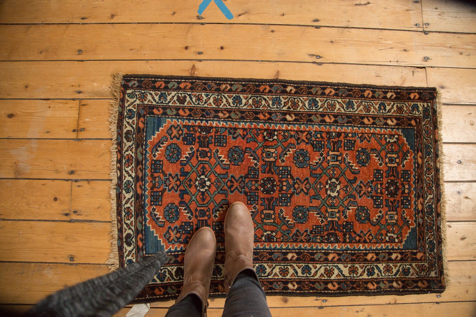  Vintage Fine Hamadan Rug / Item 4933 image 2