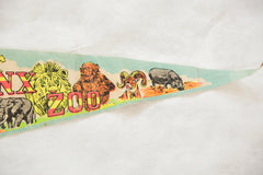 Vintage 1970s Bronx Zoo Felt Flag Pennant // ONH Item 4939 Image 2