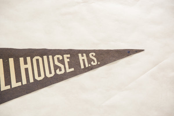 Vintage 1950s Hillhouse High School Felt Pennant // ONH Item 4942 Image 3