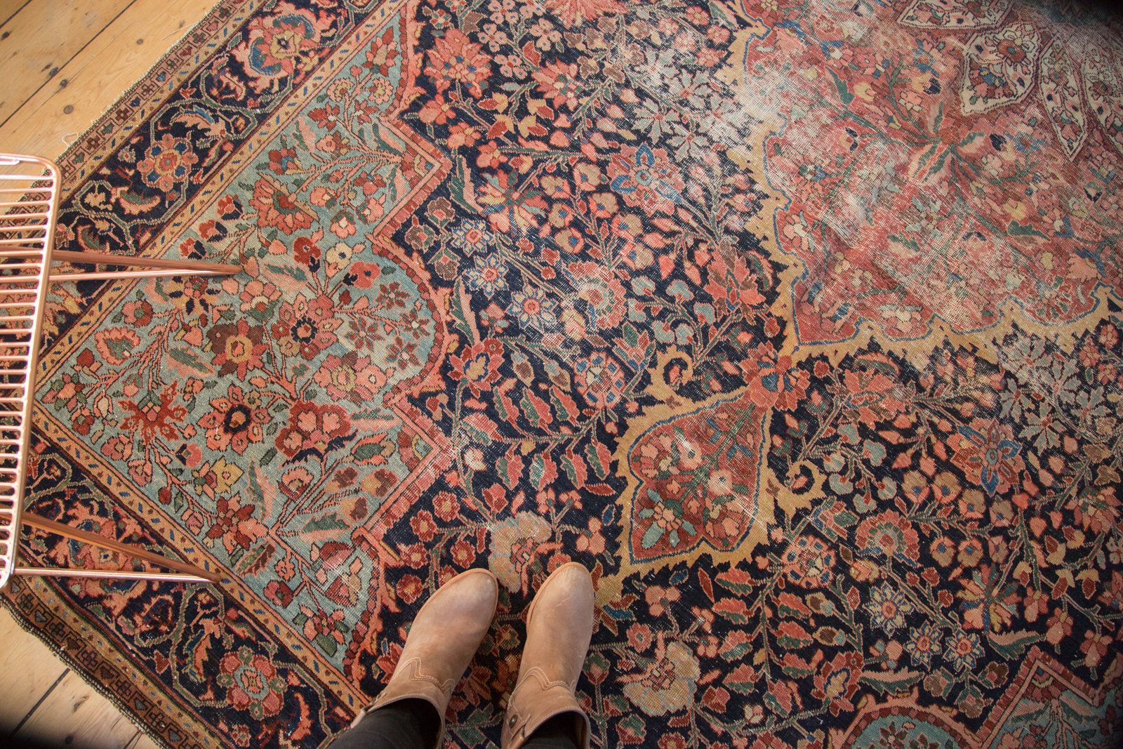 7x13 Antique Farahan Sarouk Rug Runner // ONH Item 4964 Image 1