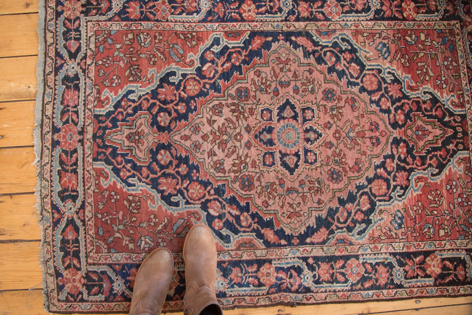 3.5x5 Vintage Josan Sarouk Rug // ONH Item 4966 Image 1