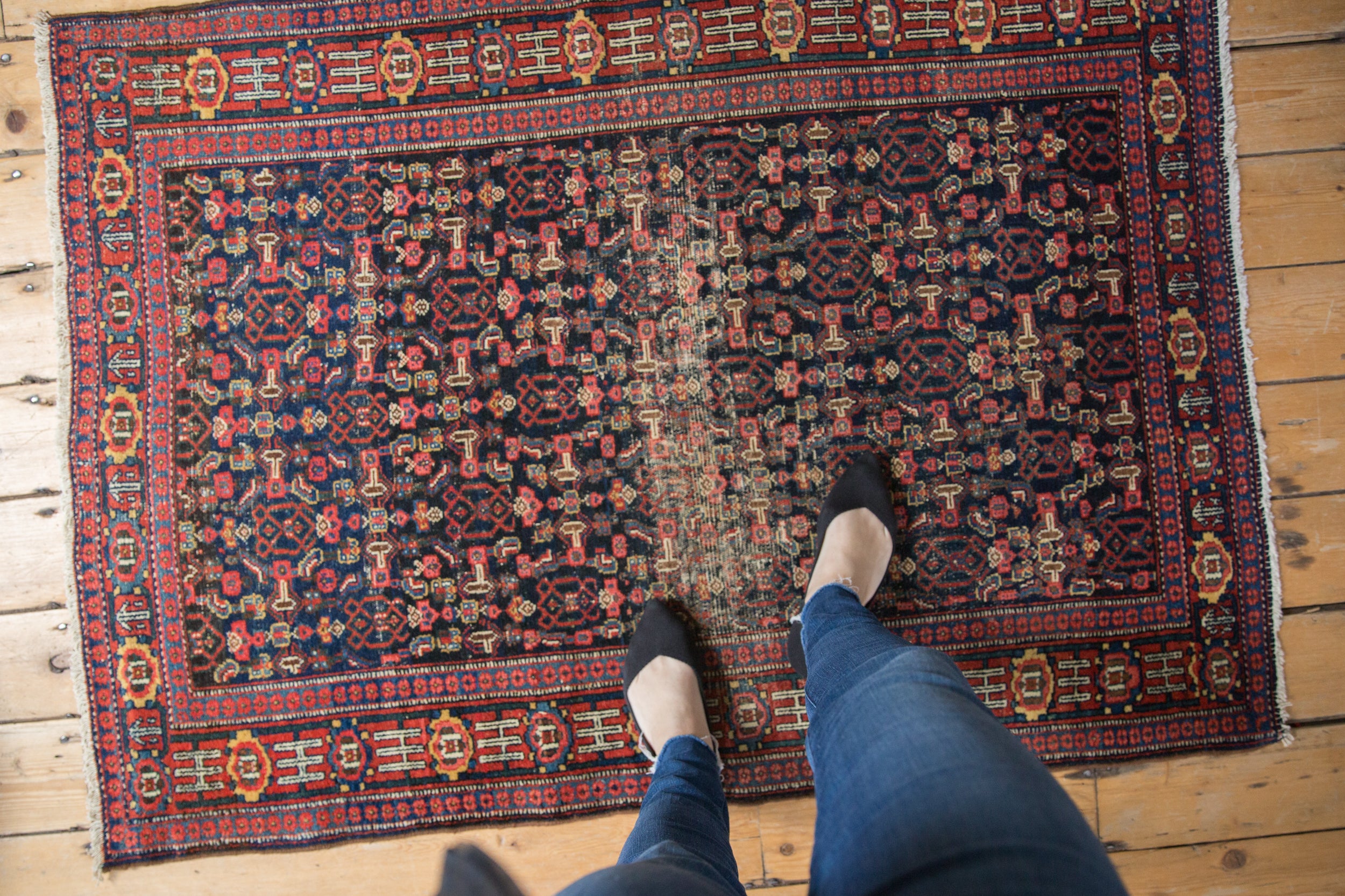 3.5x5 Vintage Senneh Rug // ONH Item 4971 Image 1