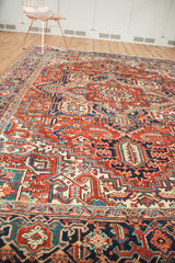 8x10.5 Vintage Heriz Carpet // ONH Item 4981 Image 3