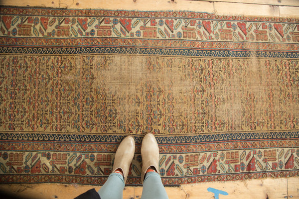 3x10.5 Antique Kurdish Rug Runner // ONH Item 4984 Image 1