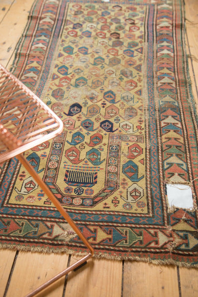 Antique Caucasian Prayer Rug Runner