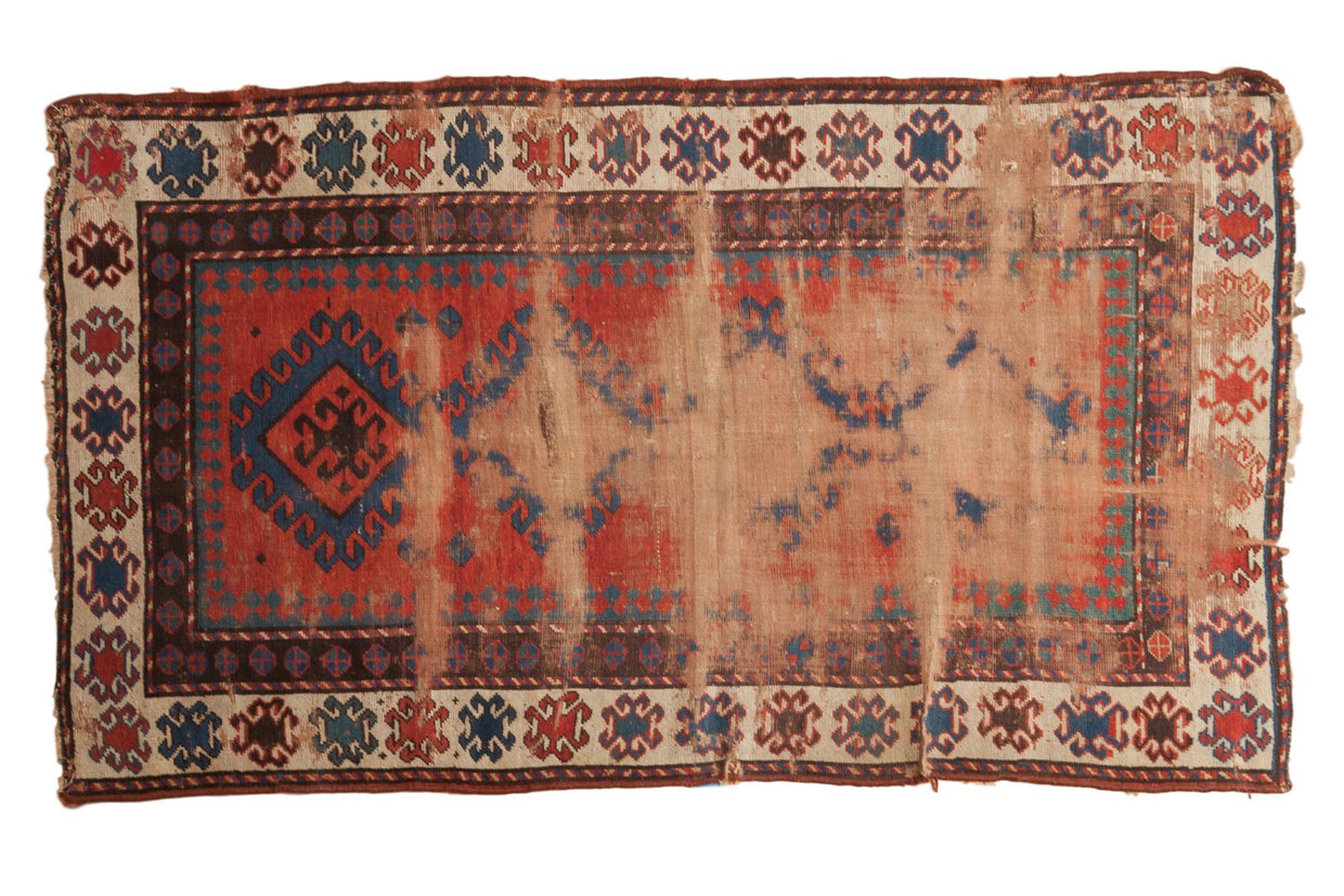 3.5x6.5 Antique Caucasian Rug // ONH Item 4992