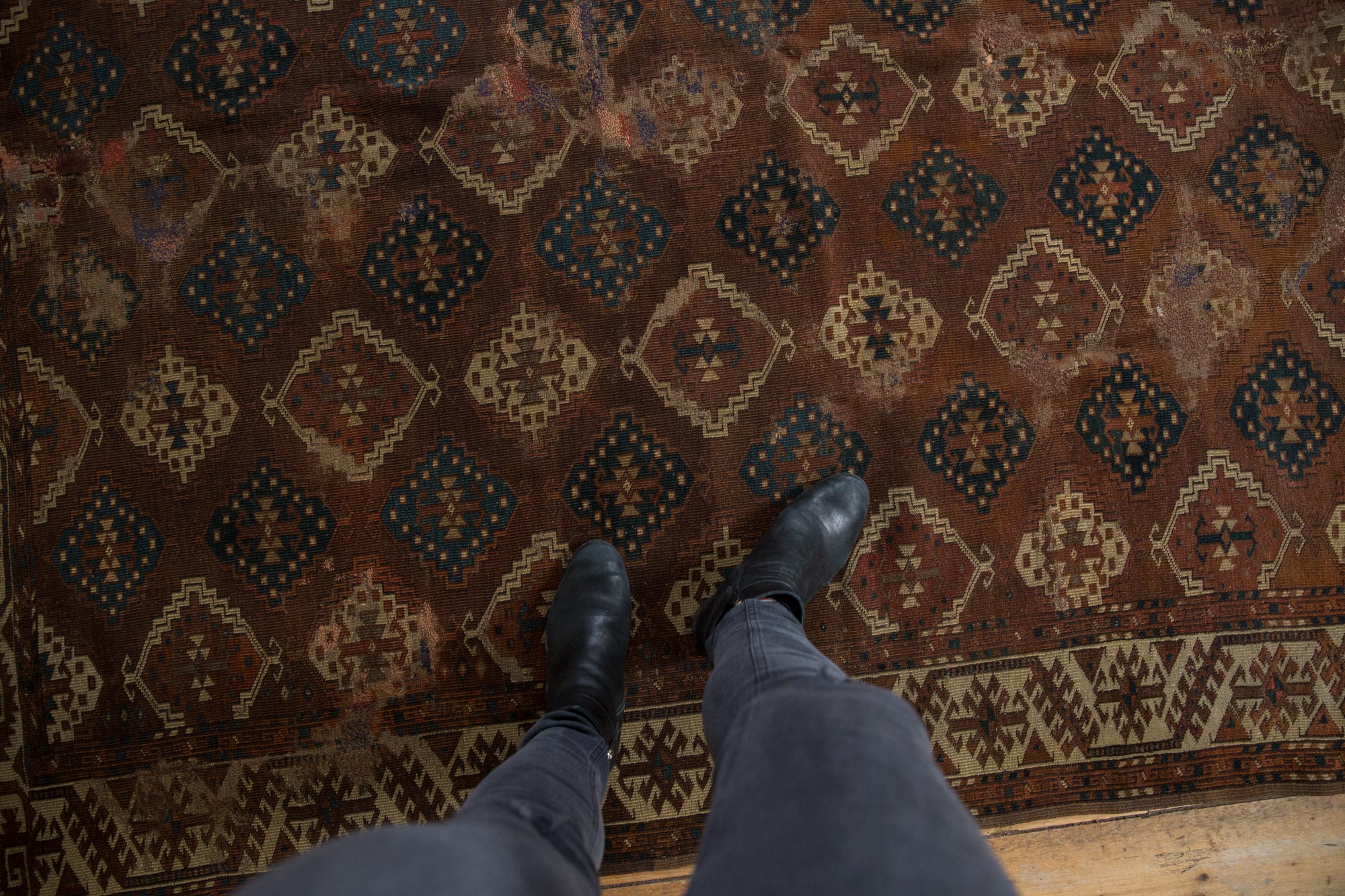 6x7 Antique Yomud Carpet // ONH Item 4993 Image 1