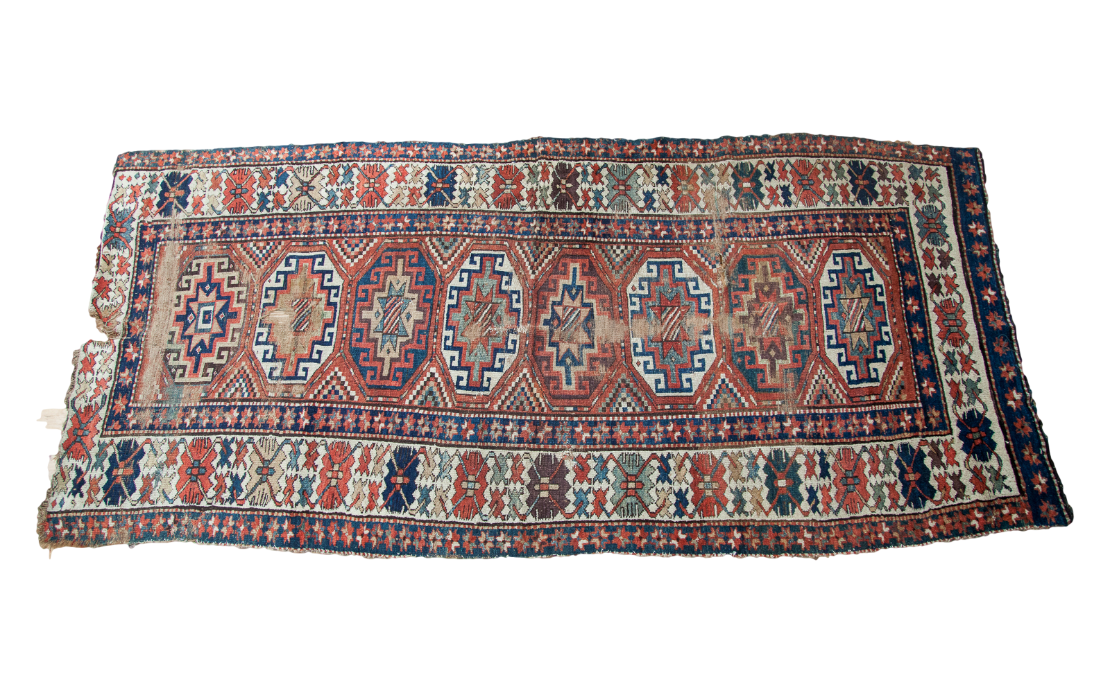 4x9 Antique Kazak Rug Runner // ONH Item 1497 Image 1