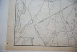 Vintage Armonk map section: county, state lines, circled 38, and paper age spots.