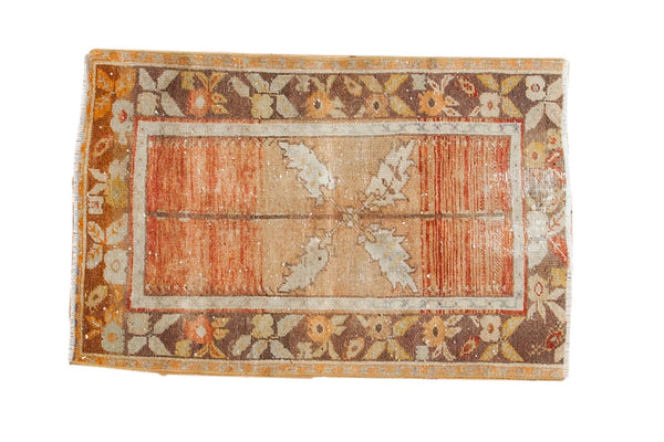 2x3.5 Vintage Distressed Oushak Rug // ONH Item 5026
