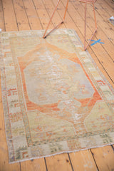 Vintage Distressed Oushak Rug