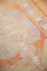 Vintage Distressed Oushak Rug