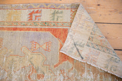 Vintage Distressed Oushak Rug