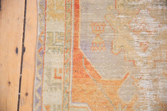 Vintage Distressed Oushak Rug