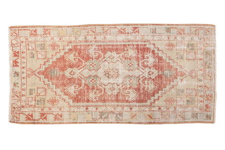 Vintage Distressed Oushak Rug Runner