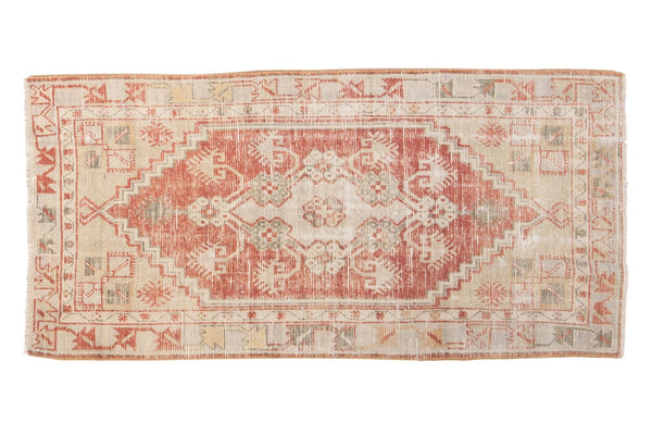 Vintage Distressed Oushak Rug Runner