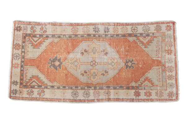 Vintage Distressed Oushak Rug Runner