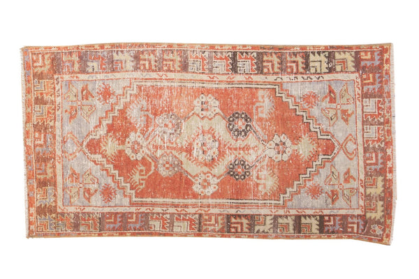 2'5" x 4'7" Vintage Distressed Oushak Rug / Item 5035 image 1