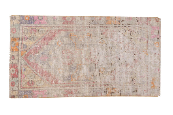 Vintage Distressed Oushak Rug