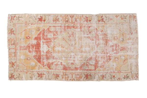 2.5x5 Vintage Distressed Oushak Rug Runner // ONH Item 5039