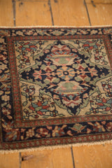 Book cover corner spandrel and floral motifs of an antique Farahan Sarouk bag face.