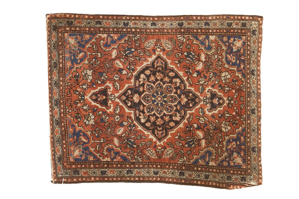 2x2.5 Vintage Farahan Sarouk Square Rug Mat // ONH Item 5043