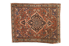 2x2.5 Vintage Farahan Sarouk Square Rug Mat // ONH Item 5043