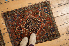 2x2.5 Vintage Farahan Sarouk Square Rug Mat // ONH Item 5043 Image 1