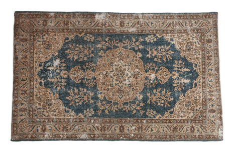 Vintage Distressed Oushak Rug