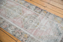 Vintage Distressed Oushak Rug Runner