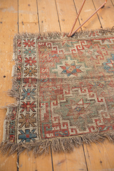  Antique Caucasian Fragment Square Rug / Item 5072 image 6