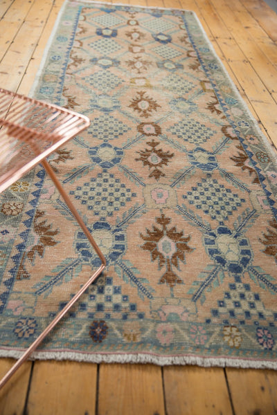 Vintage Distressed Oushak Rug Runner