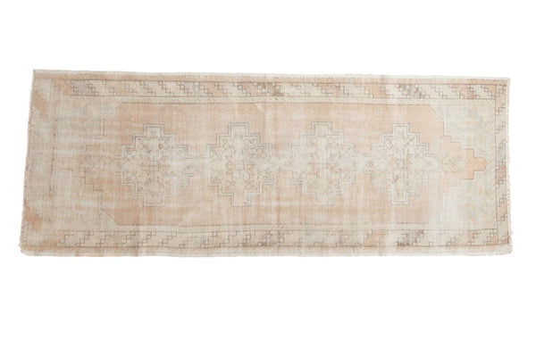 Vintage Distressed Oushak Rug Runner