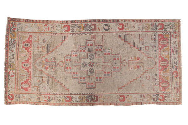 Vintage Distressed Oushak Rug Runner